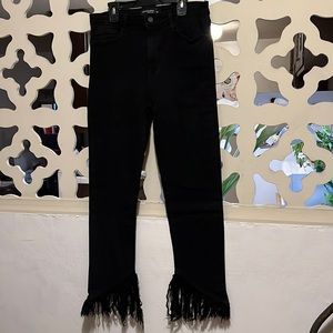 Just Black frayed jeans. Size 30. Gently worn.